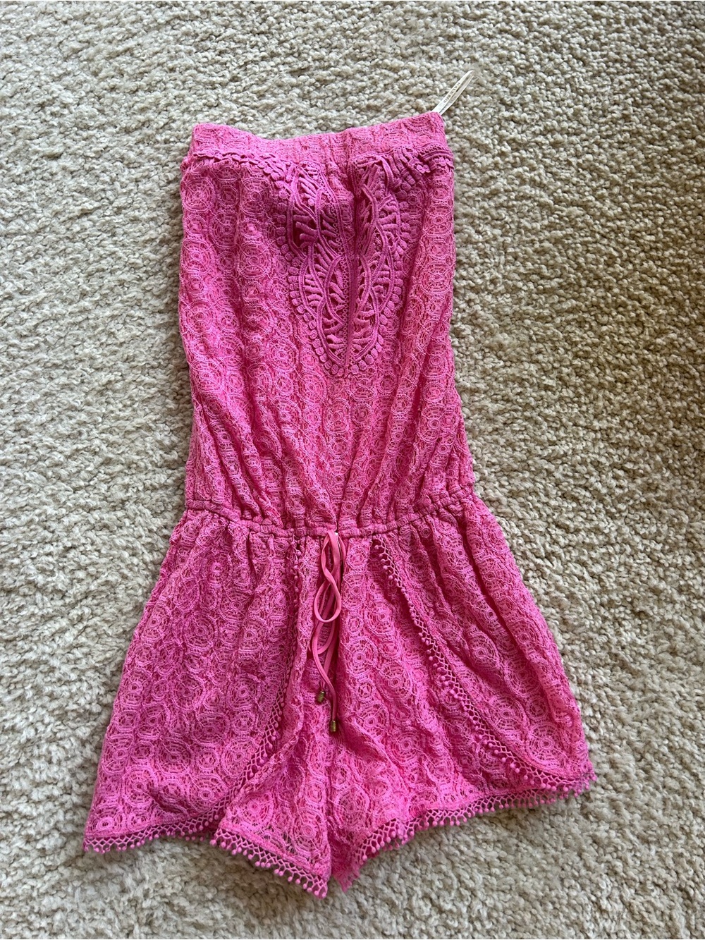 Hale Bob Pink Lace Romper - Casual Romper